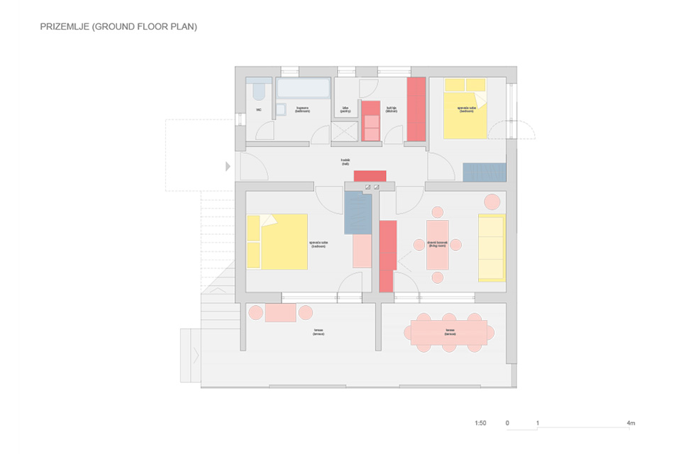 Tlocrt 70m2 / Floor plan 70m2